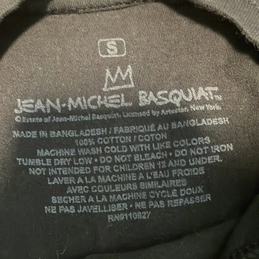 cool black artsy abstract t-shirt basquiat - Picture 3 of 3